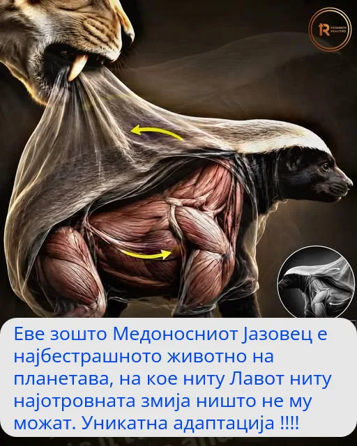 Чудото на еволуцијата: Како медоносниот јазовец ја преживува секоја опасност (Видео)